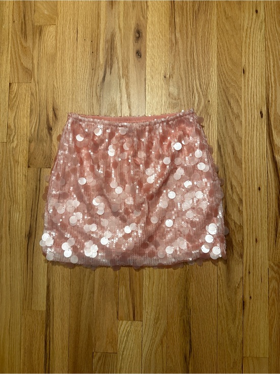 Dresses & Skirts - Sequin Mini Skirt - Powder Pink